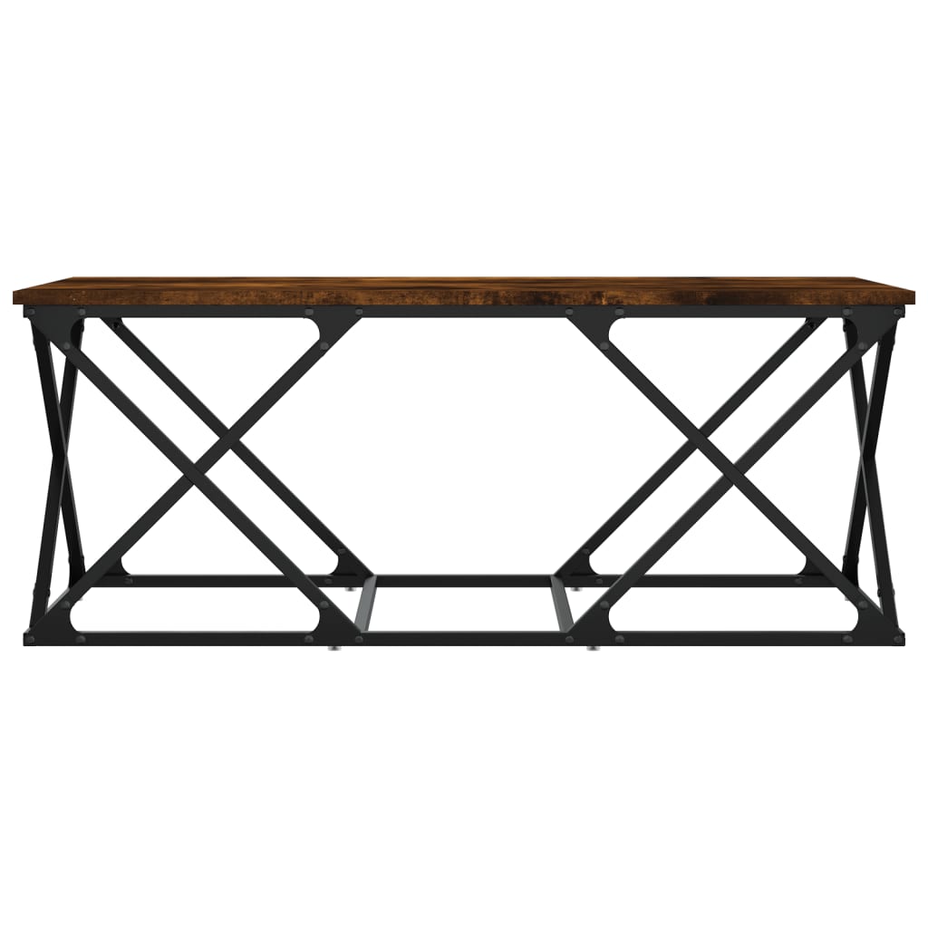 vidaXL Konferenční stolek kouřový dub 100x49x40 cm kompozitní dřevo