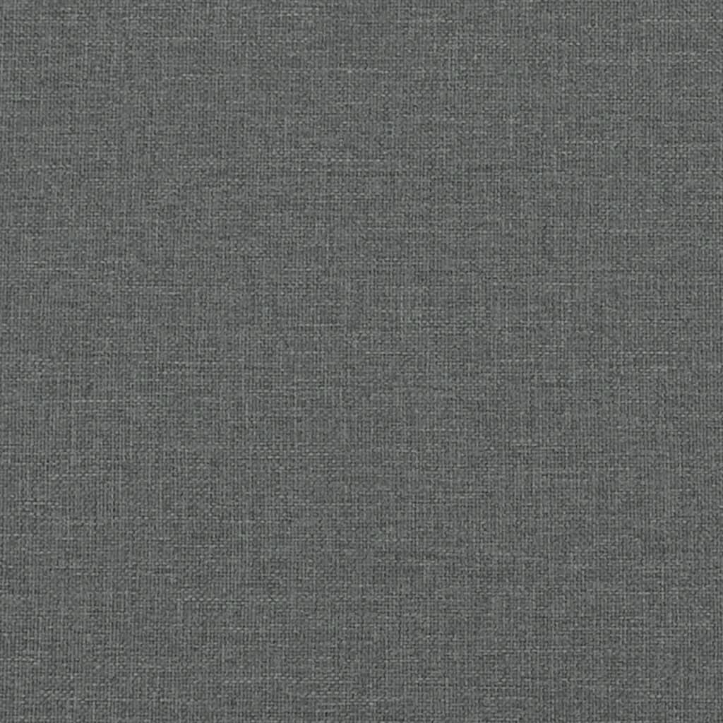 vidaXL Válenda s přistýlkou a matracemi tmavě šedá 90 x 190 cm textil