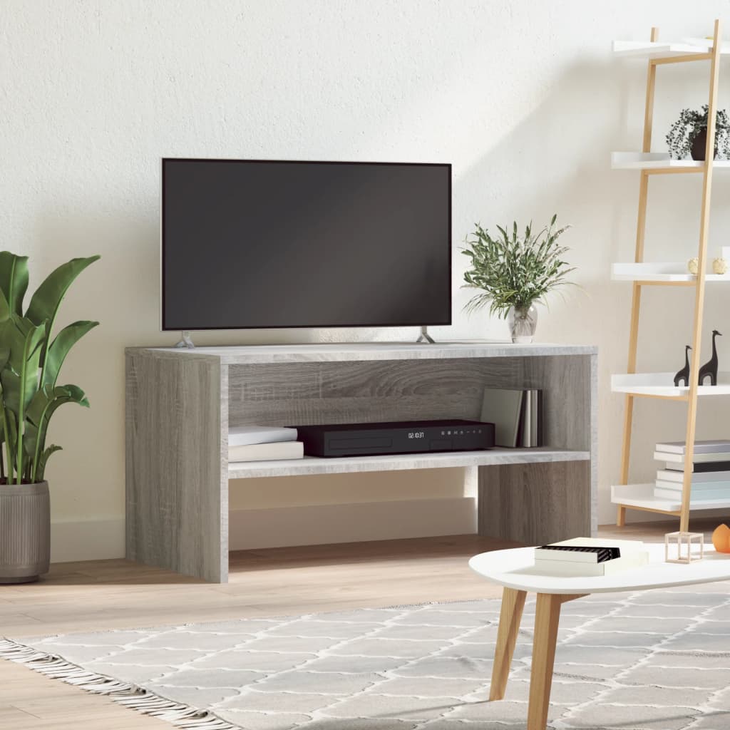 vidaXL TV stolek šedý sonoma 80 x 40 x 40 cm kompozitní dřevo