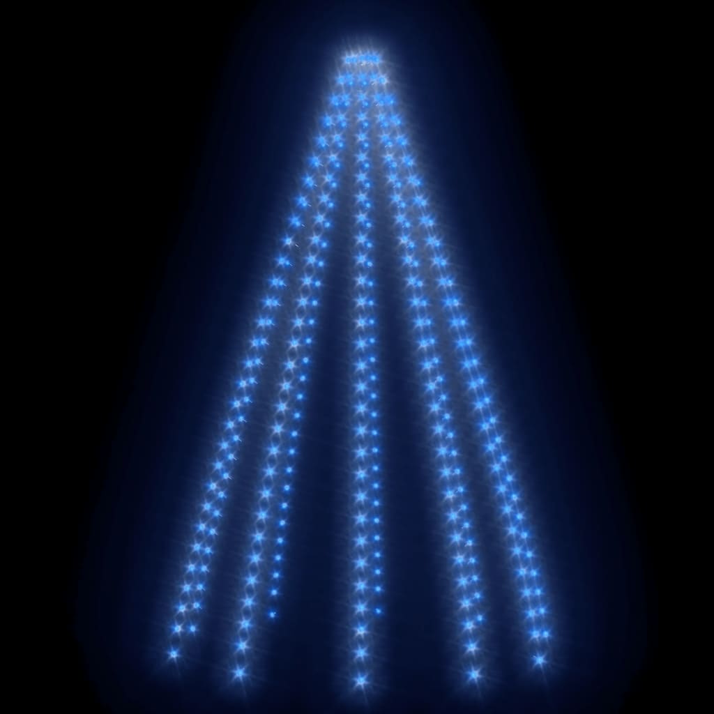 vidaXL Světelná síť na vánoční stromek 250 modrých LED diod 250 cm