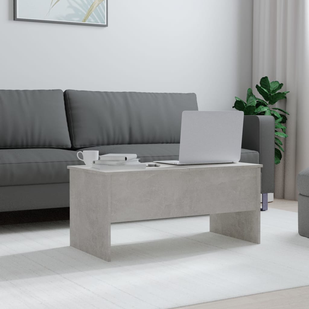 vidaXL Konferenční stolek betonově šedý 102 x 50,5 x 46,5 cm kompozit