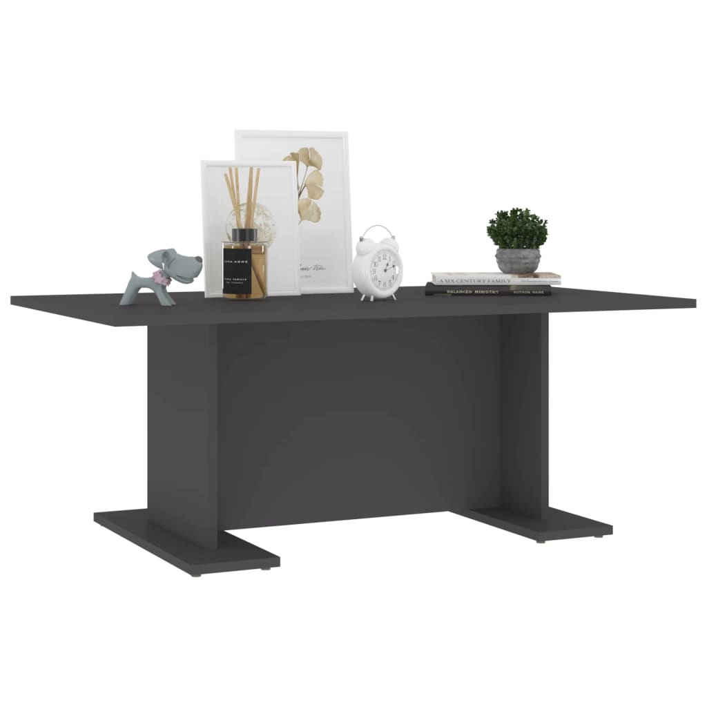vidaXL Konferenční stolek šedý 103,5 x 60 x 40 cm dřevotříska