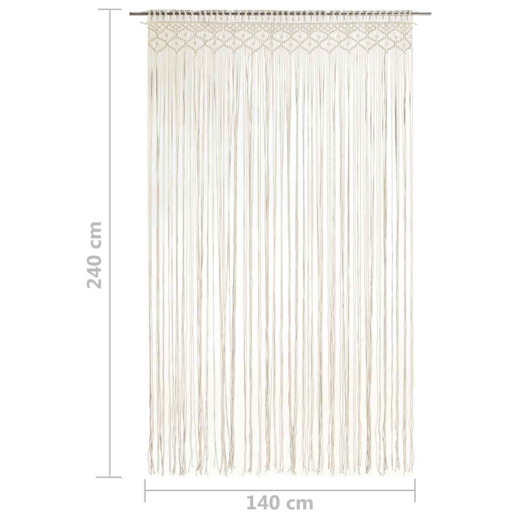 vidaXL Macramé závěs 140 x 240 cm bavlna