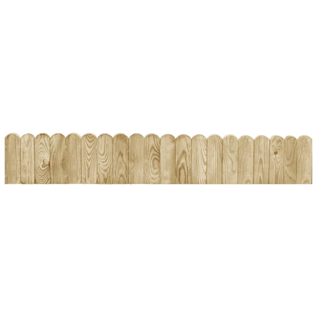 vidaXL Trávníkové lemy 3 ks 120 cm impregnované borové dřevo
