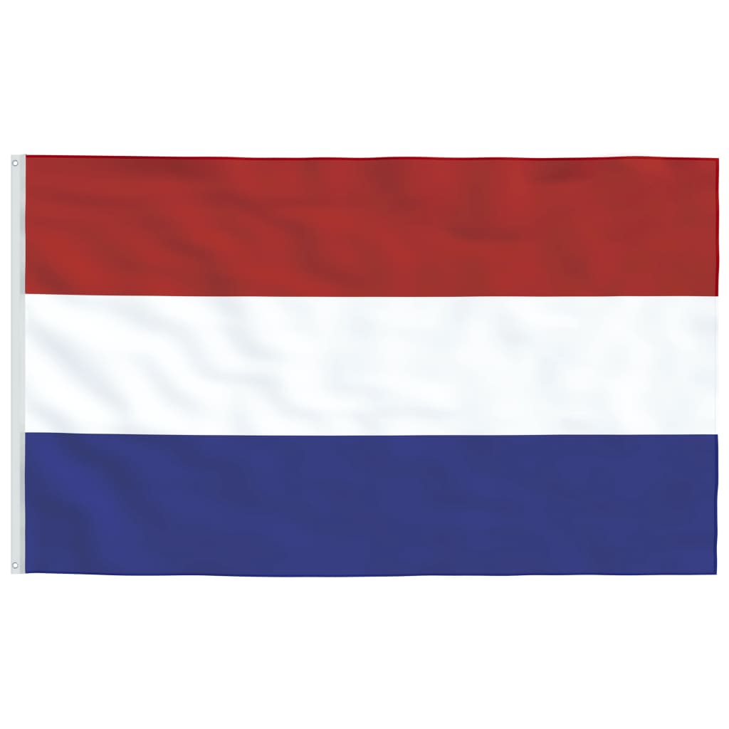 vidaXL Vlajka Nizozemska a stožár 5,55 m hliník