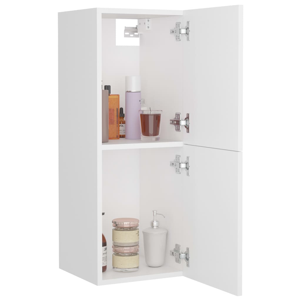 vidaXL Koupelnová skříňka bílá 30 x 30 x 80 cm dřevotříska