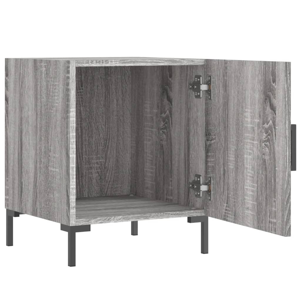 vidaXL Noční stolek šedý sonoma 40 x 40 x 50 cm kompozitní dřevo