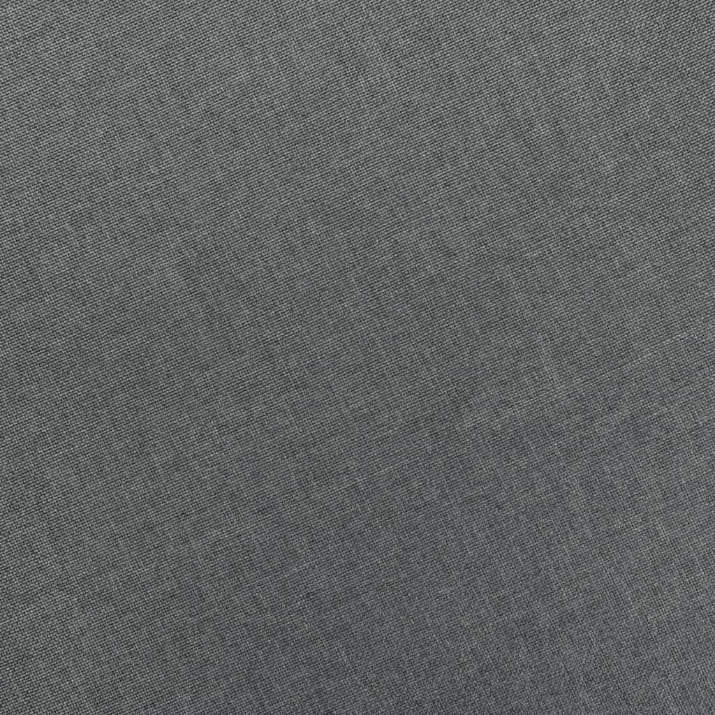 vidaXL Křeslo s podnožkou světle šedé textil