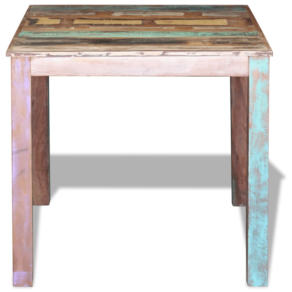 vidaXL Jídelní stůl masivní recyklované dřevo 80 x 82 x 76 cm
