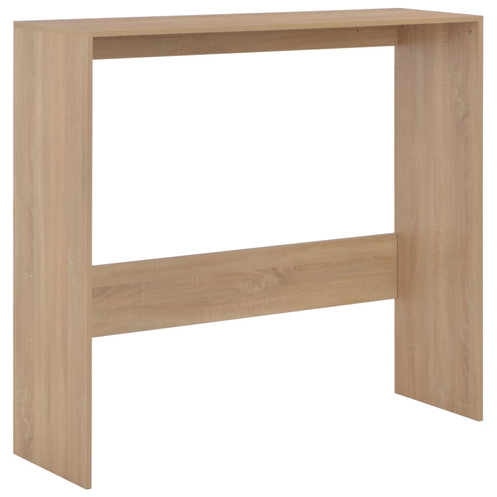vidaXL Barový stůl se 2 stolními deskami dubový 130 x 40 x 120 cm