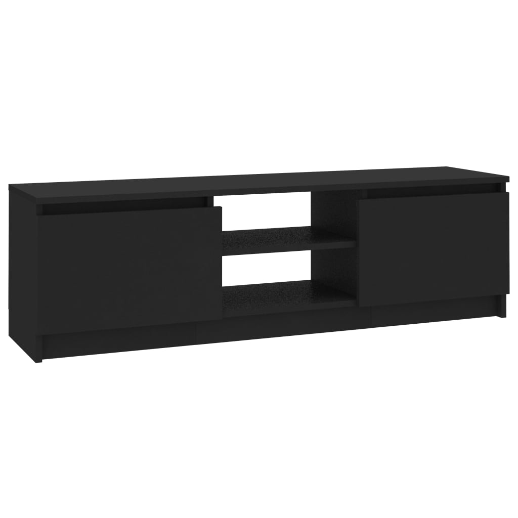 vidaXL TV stolek černý 120 x 30 x 35,5 cm dřevotříska