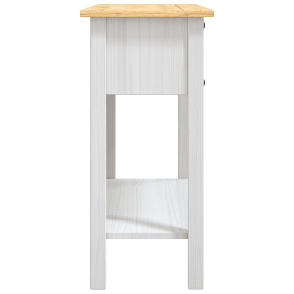 vidaXL Konzolový stolek mexická borovice Corona bílý 90 x 34,5 x 73 cm