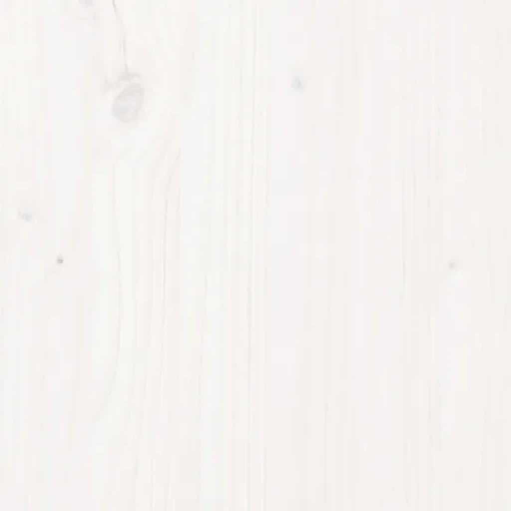 vidaXL Čelo postele bílé 80,5 x 4 x 100 cm masivní borovice