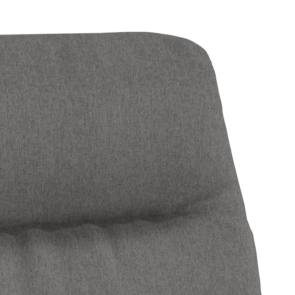 vidaXL Relaxační křeslo s podnožkou světle šedé textil