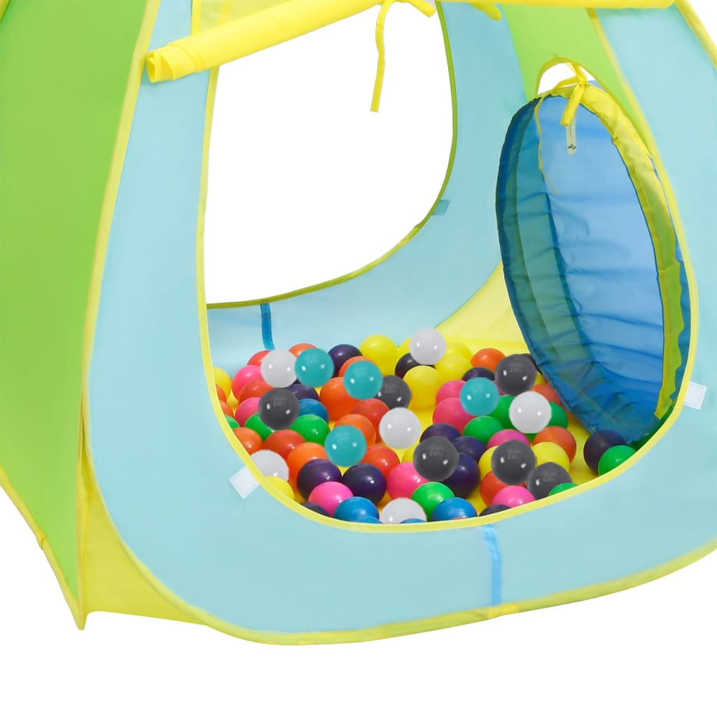 vidaXL Dětský stan na hraní s 350 míčky vícebarevný