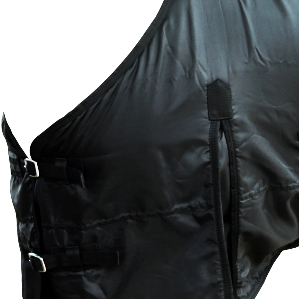 vidaXL Fleecová dvouvrstvá deka 155 cm černá