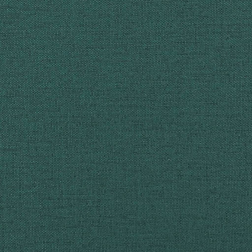 vidaXL Masážní polohovací křeslo tmavě zelené textil