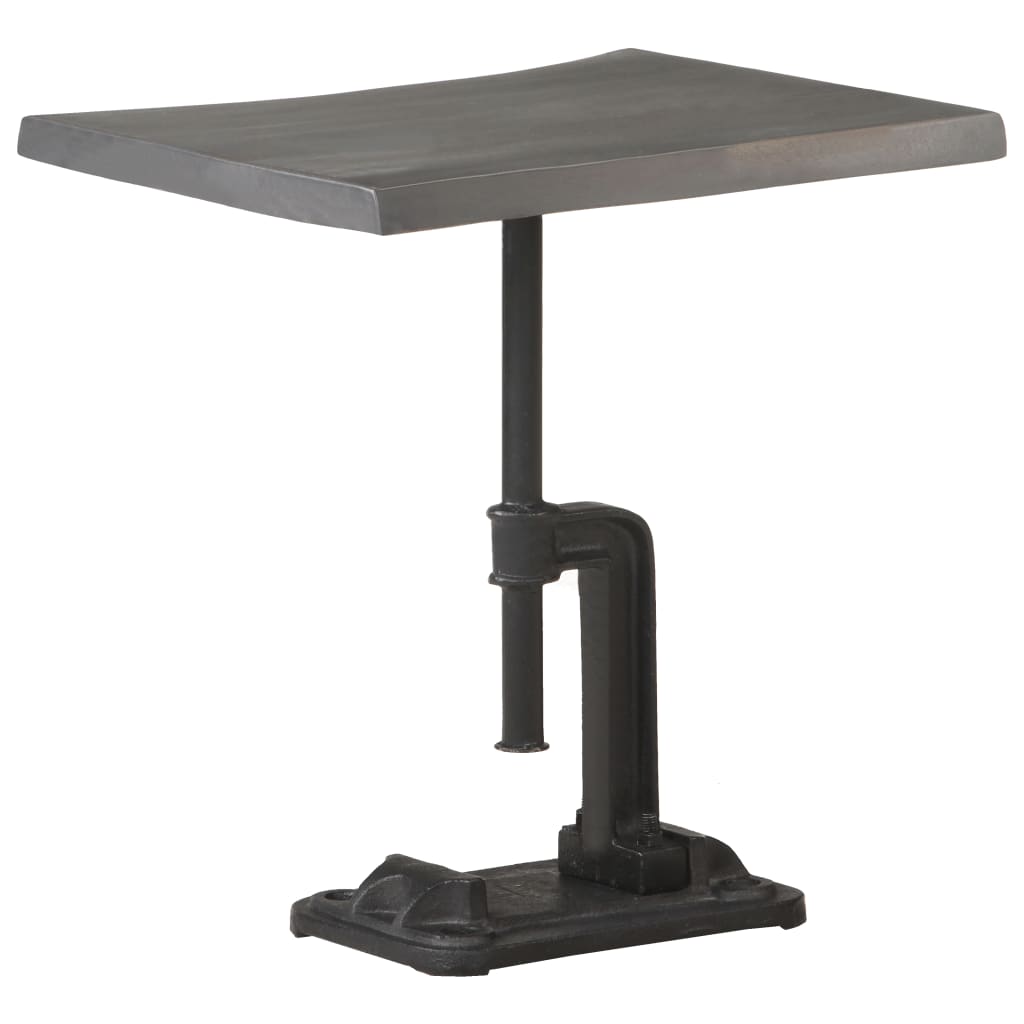 vidaXL Odkládací stolek šedý 45 x 35 x 48 cm masivní akácie a litina