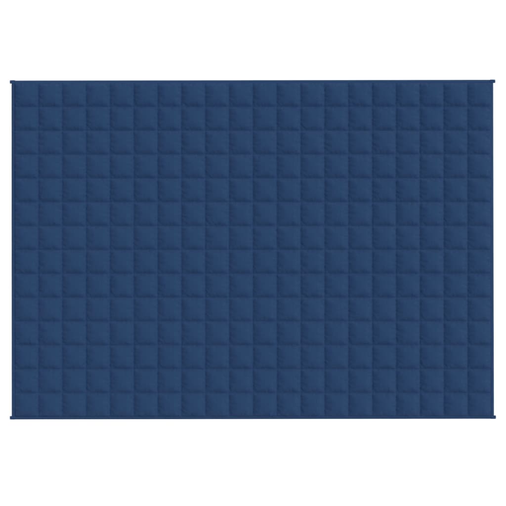 vidaXL Zátěžová deka modrá 140 x 200 cm 10 kg textil