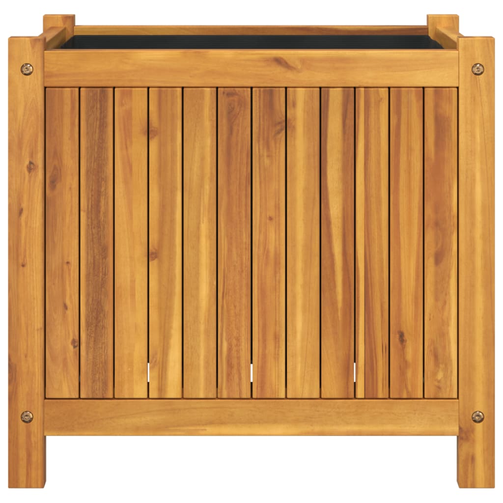 vidaXL Zahradní truhlík s vložkou 54x31x50 cm masivní akáciové dřevo