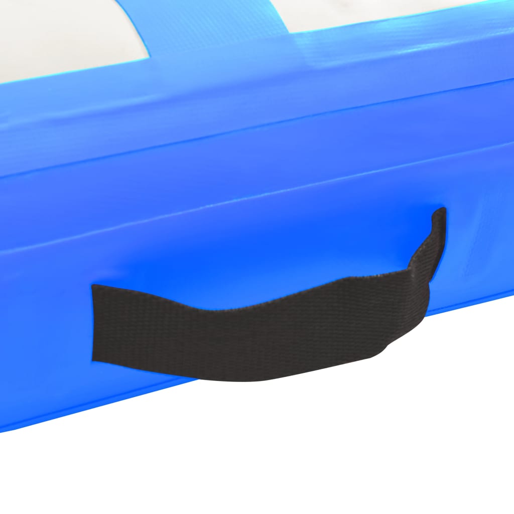vidaXL Nafukovací žíněnka s pumpou 600 x 100 x 15 cm PVC modrá