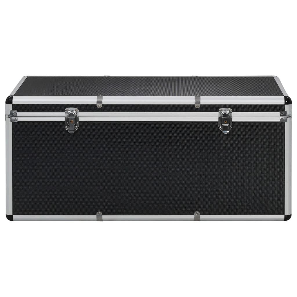 vidaXL Úložné kufry 3 ks černé hliníkové