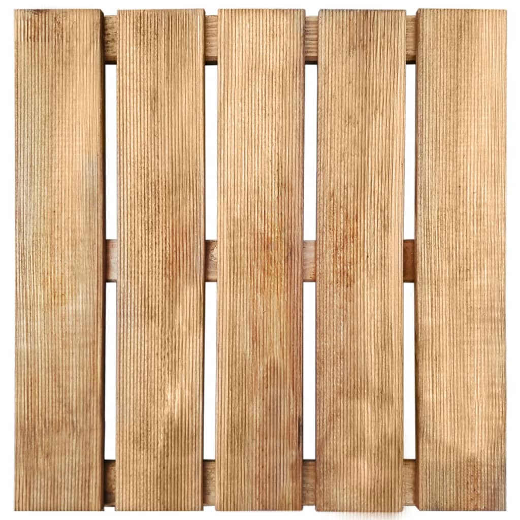 vidaXL Terasové dlaždice 6 ks 50 x 50 cm dřevo hnědé