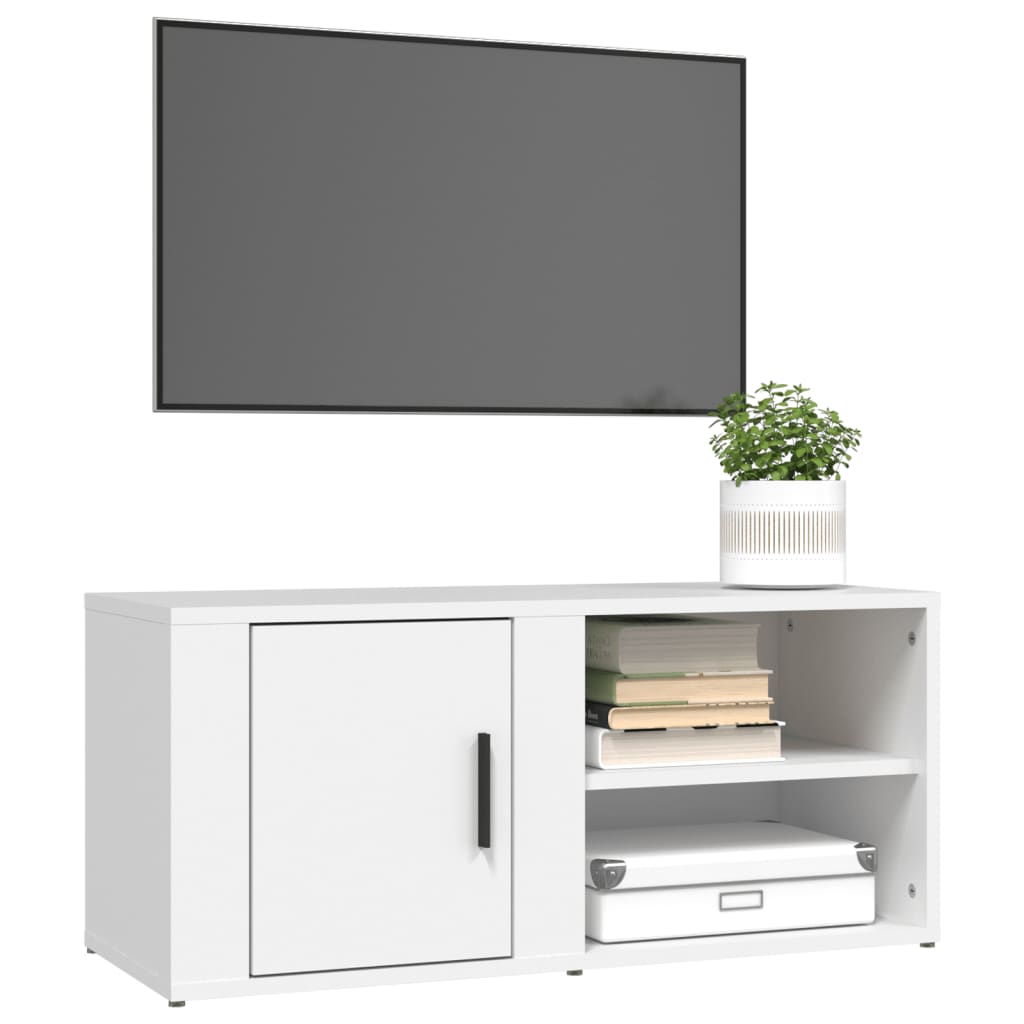 vidaXL TV skříňka bílá 80 x 31,5 x 36 cm kompozitní dřevo