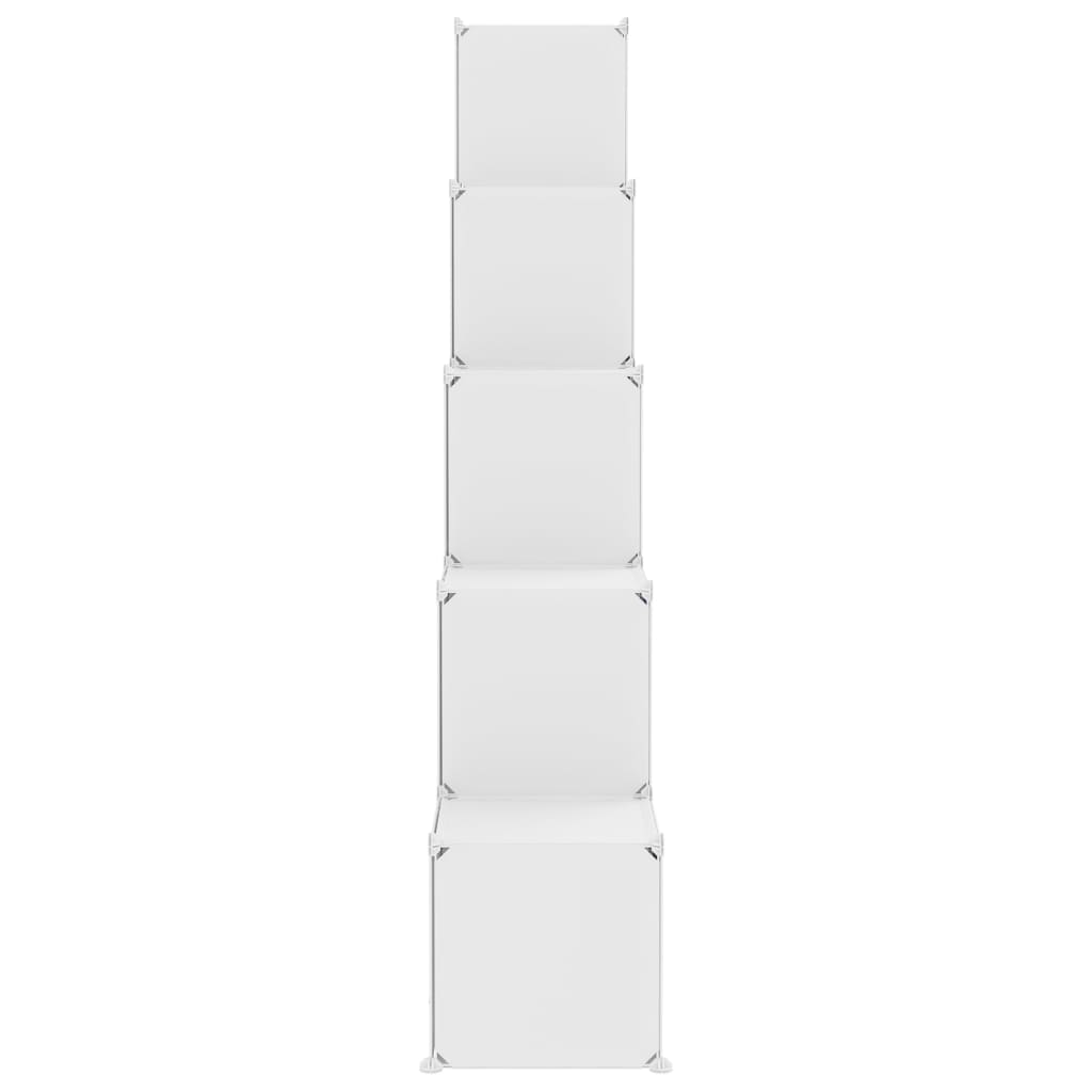 vidaXL Dětská modulární skříň s 15 úložnými boxy bílá PP