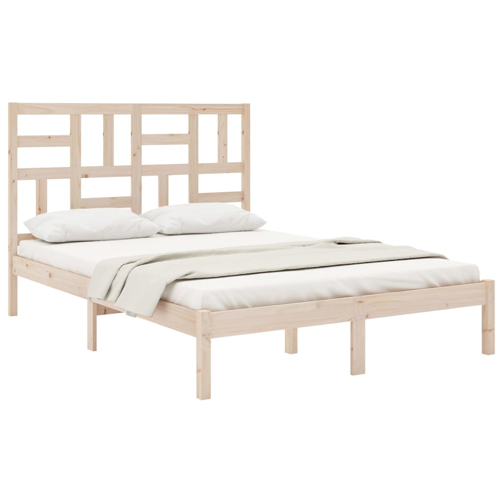 vidaXL Rám postele masivní dřevo 150 x 200 cm King Size