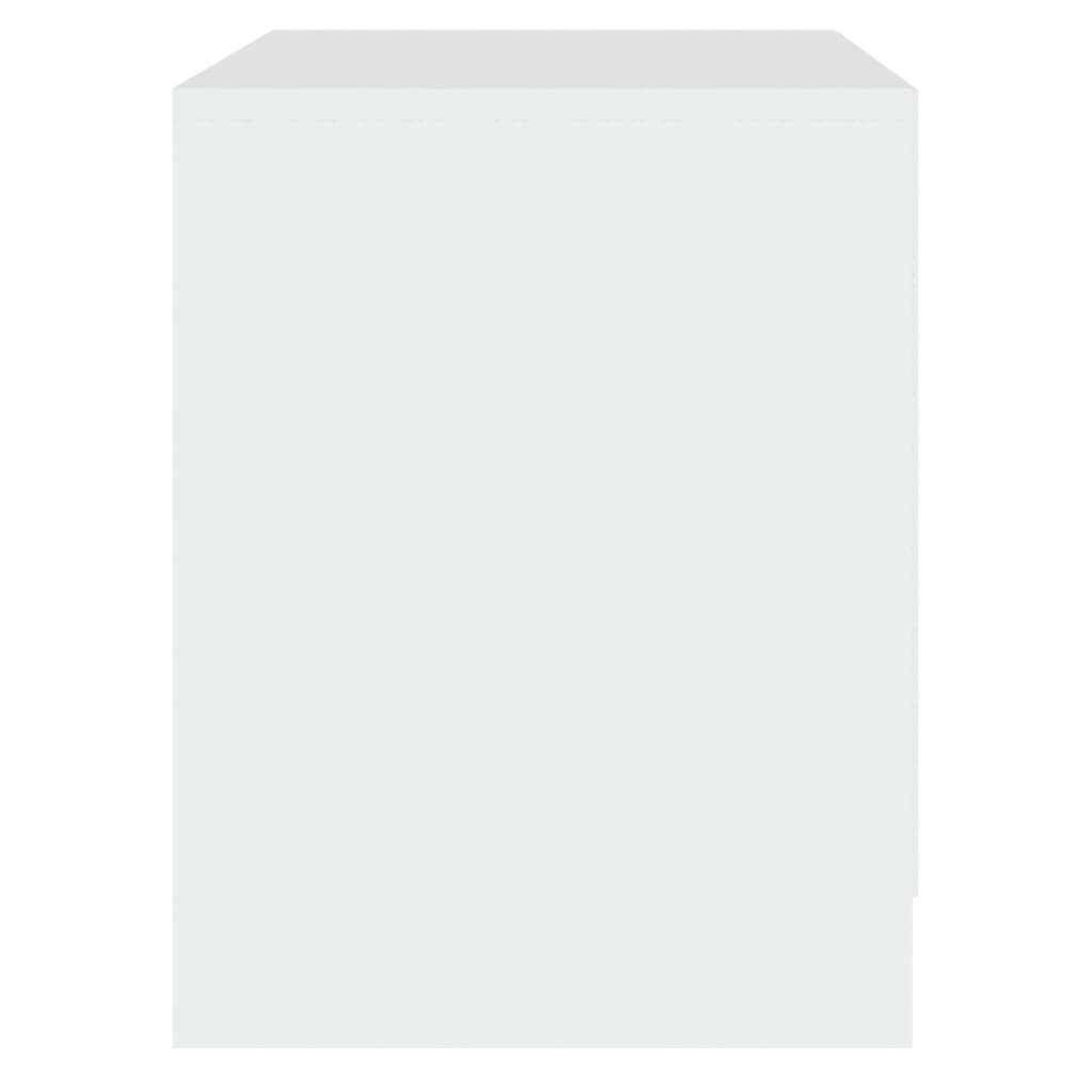 vidaXL Noční stolek bílý 45 x 34,5 x 44,5 cm dřevotříska