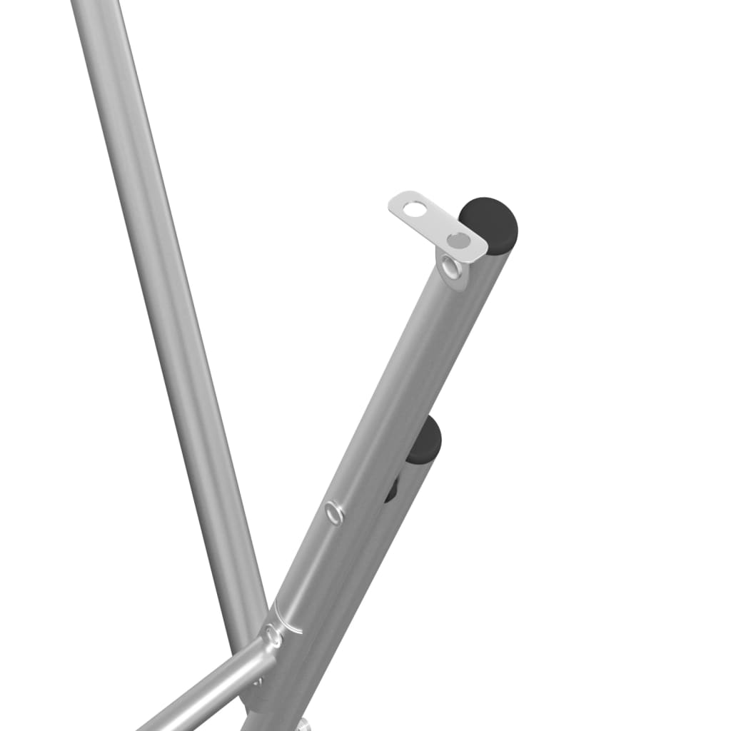 vidaXL Skládací nohy k barovému stolu stříbrné 45x53x108 cm ocel