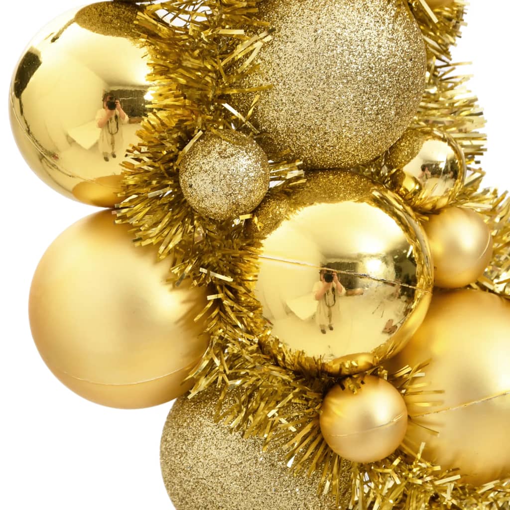 vidaXL Vánoční věnec zlatý 45 cm polystyren