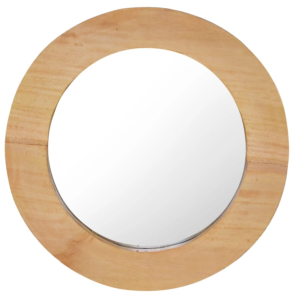 vidaXL Nástěnné zrcadlo 40 cm teak kulaté