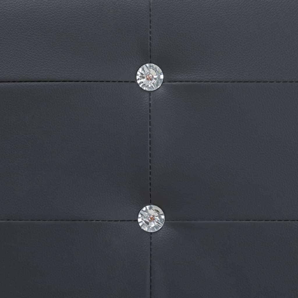 vidaXL Postel s matrací z paměťové pěny černá umělá kůže 180 x 200 cm