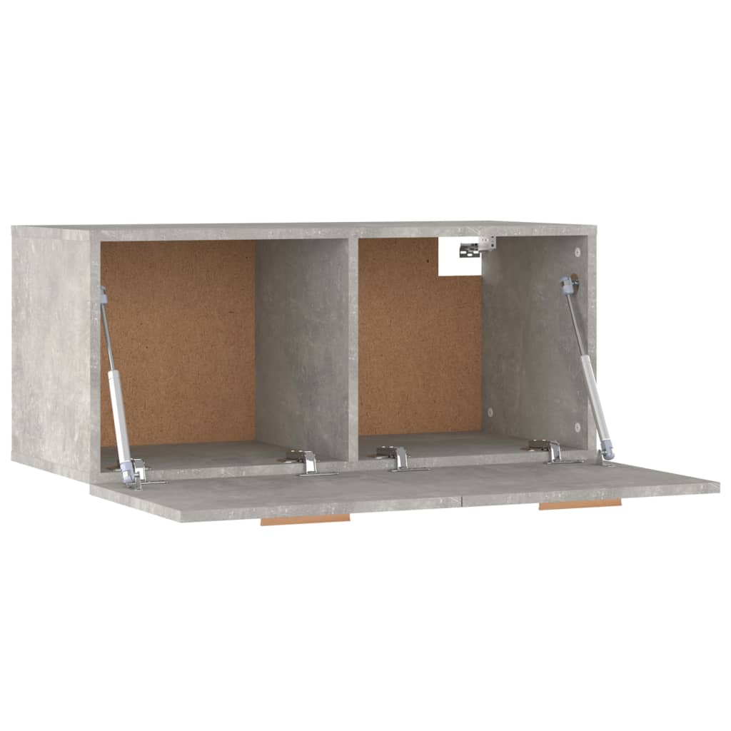 vidaXL Nástěnná skříňka betonově šedá 80x35x36,5 cm kompozitní dřevo