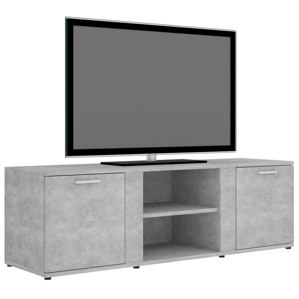 vidaXL TV stolek betonově šedý 120 x 34 x 37 cm dřevotříska