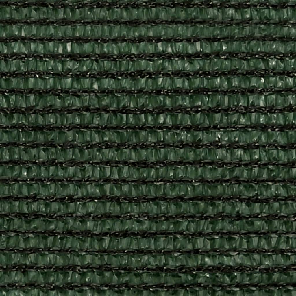 vidaXL Stínící plachta 160 g/m² tmavě zelená 3,6 x 3,6 m HDPE