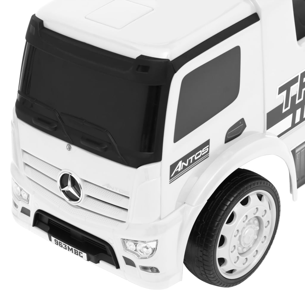 vidaXL Odrážedlo Mercedes-Benz náklaďák bílý