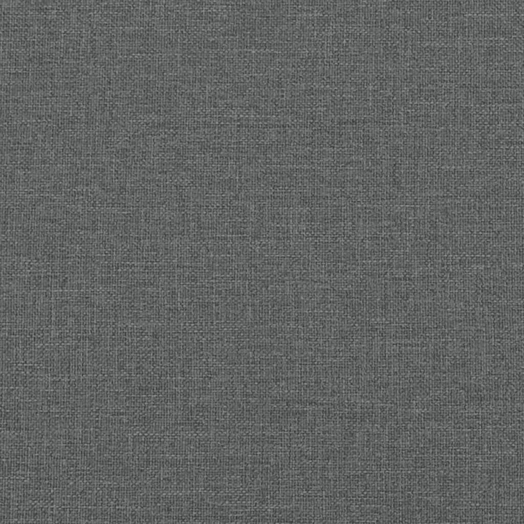 vidaXL 2místná pohovka s polštáři tmavě šedá 140 cm textil