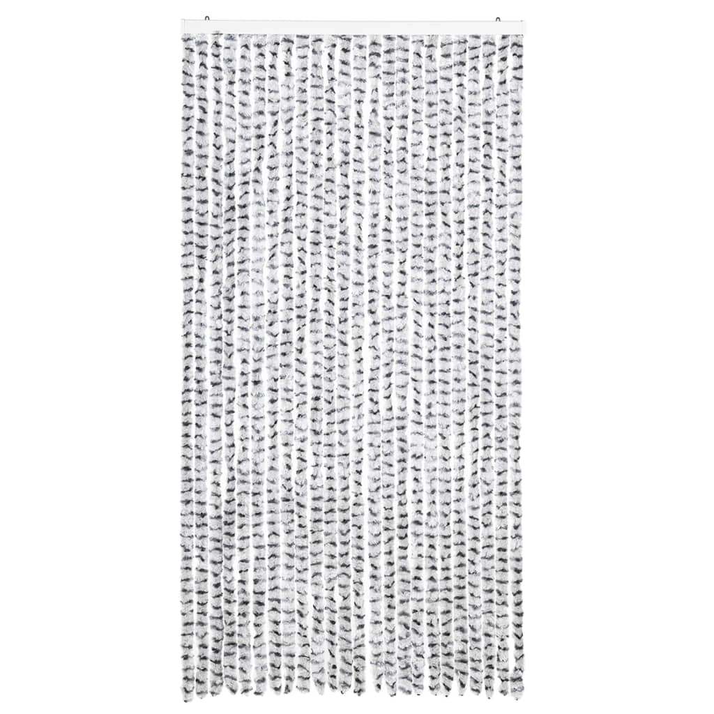 vidaXL Závěs proti hmyzu bílý a tmavě šedý 100 x 220 cm Chenille
