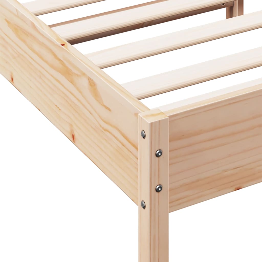 vidaXL Rám postele 90 x 190 cm masivní borové dřevo