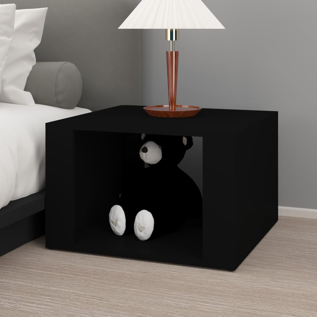 vidaXL Noční stolek černý 57 x 55 x 36 cm kompozitní dřevo