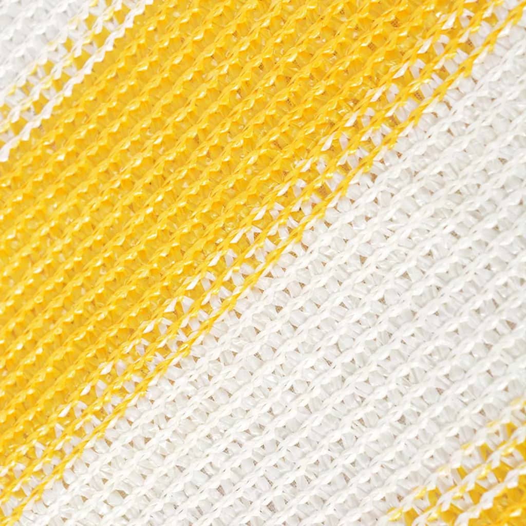 vidaXL Balkónová zástěna HDPE 75x400 cm, žluto-bílá