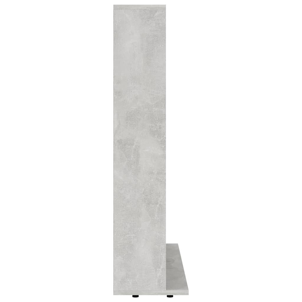 vidaXL Skříňka na CD betonově šedá 102 x 23 x 89,5 cm dřevotříska