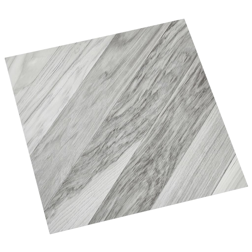 vidaXL Samolepicí podlahové desky 55 ks PVC 5,11 m² šedé pruhované