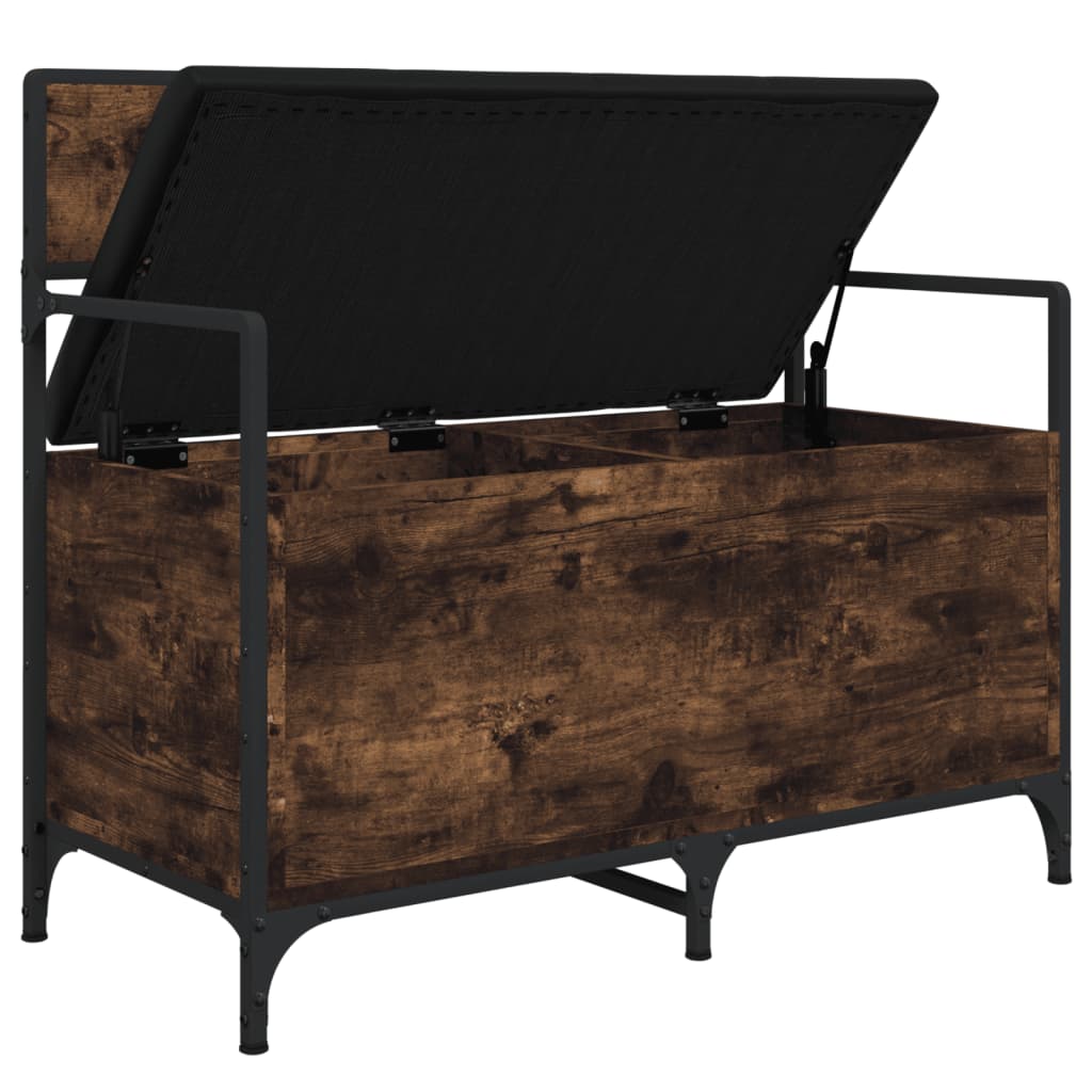 vidaXL Úložná lavice kouřový dub 85,5 x 42 x 73,5 cm kompozitní dřevo