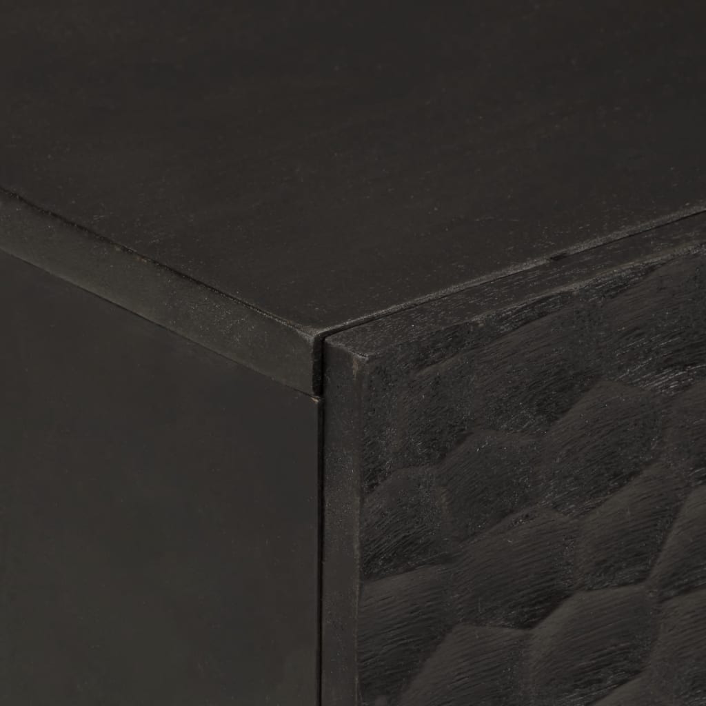vidaXL Noční stolek černý 50 x 33 x 60 cm masivní mangovníkové dřevo