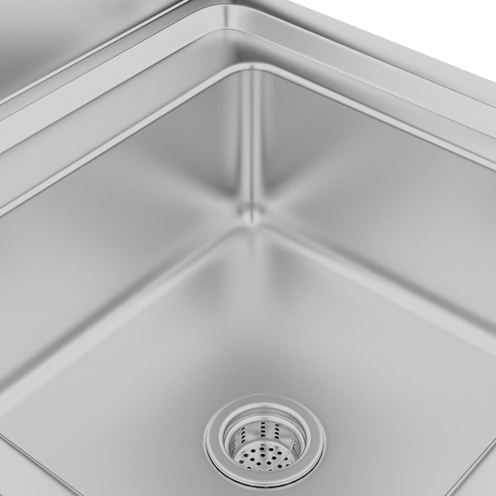 vidaXL Gastro kuchyňská dřezová skříňka 60 x 60 x 96 cm nerezová ocel
