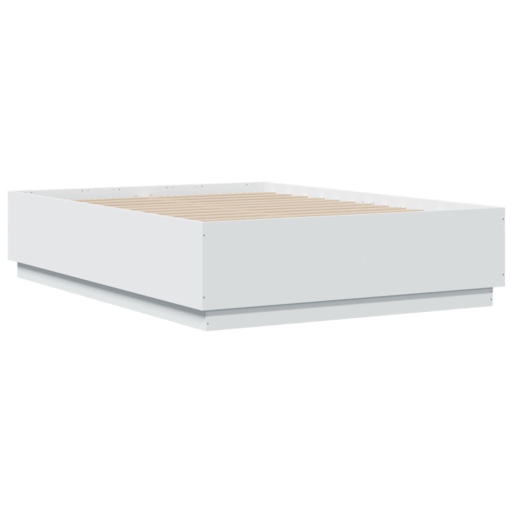 vidaXL Rám postele bílý 120 x 190 cm kompozitní dřevo
